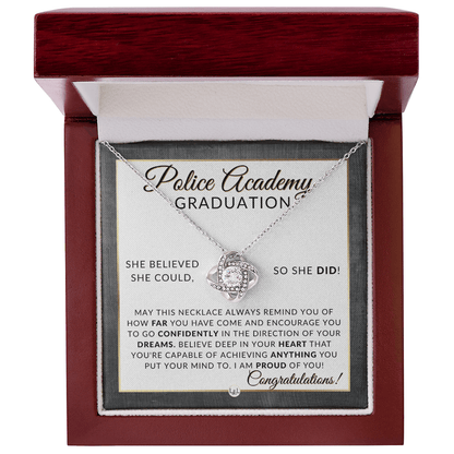 Police Academy Graduation Gifts From Her, New Female Police Officer, Law Enforcement Officer - Meaningful Milestone