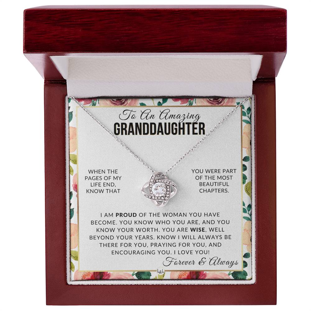 Granddaughter Gift - The Best Part - Meaningful Granddaughter Gift For Her Birthday, Christmas or For Graduation