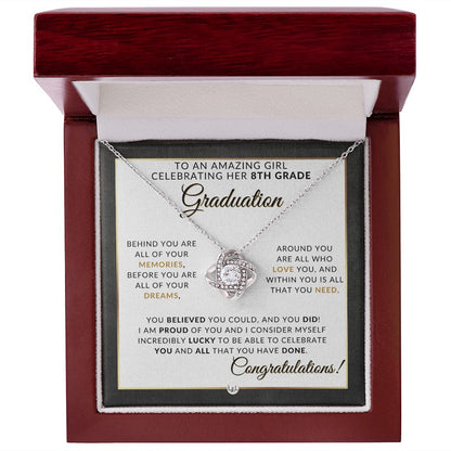 8th Grade Graduation Gifts For Her - Meaningful Milestone Necklace - Middle School Graduation Gift For Her - Liliana and Liam