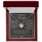 To My Beautiful Wife - Pendant Necklace - Sentimental and Romantic Christmas Gift, Valentine's Day, Birthday, Anniversary