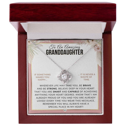 Granddaughter Gift - Special Place In My Heart - Meaningful Granddaughter Gift For Her Birthday, Christmas or For Graduation - Liliana and Liam