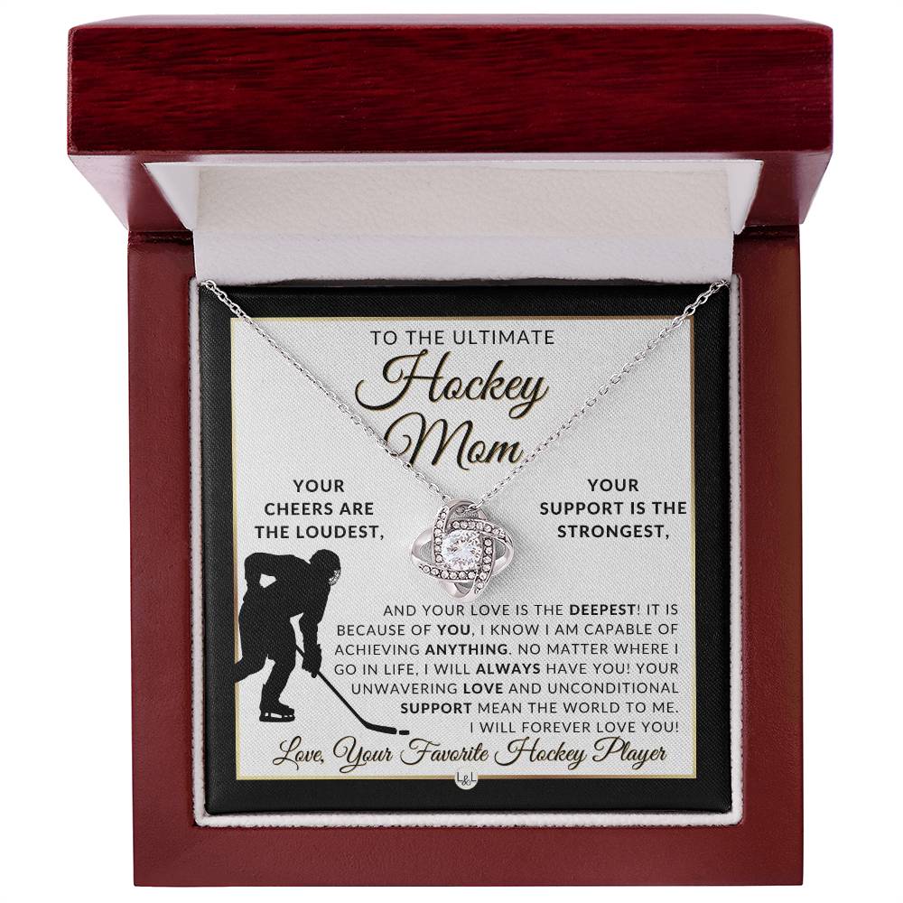 Hockey Mom - Knot Pendent Necklace - Gift For Sports Mom - Liliana and Liam