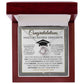 Masters Degree Graduation Gift for Her - Graduate School Necklace, Masters Graduate Jewelry, Grad School Gift 2026 - Liliana and Liam