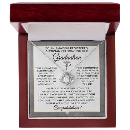 Registered Dietitian: Necklace to Celebrate - Graduation Gift For Her - Liliana and Liam