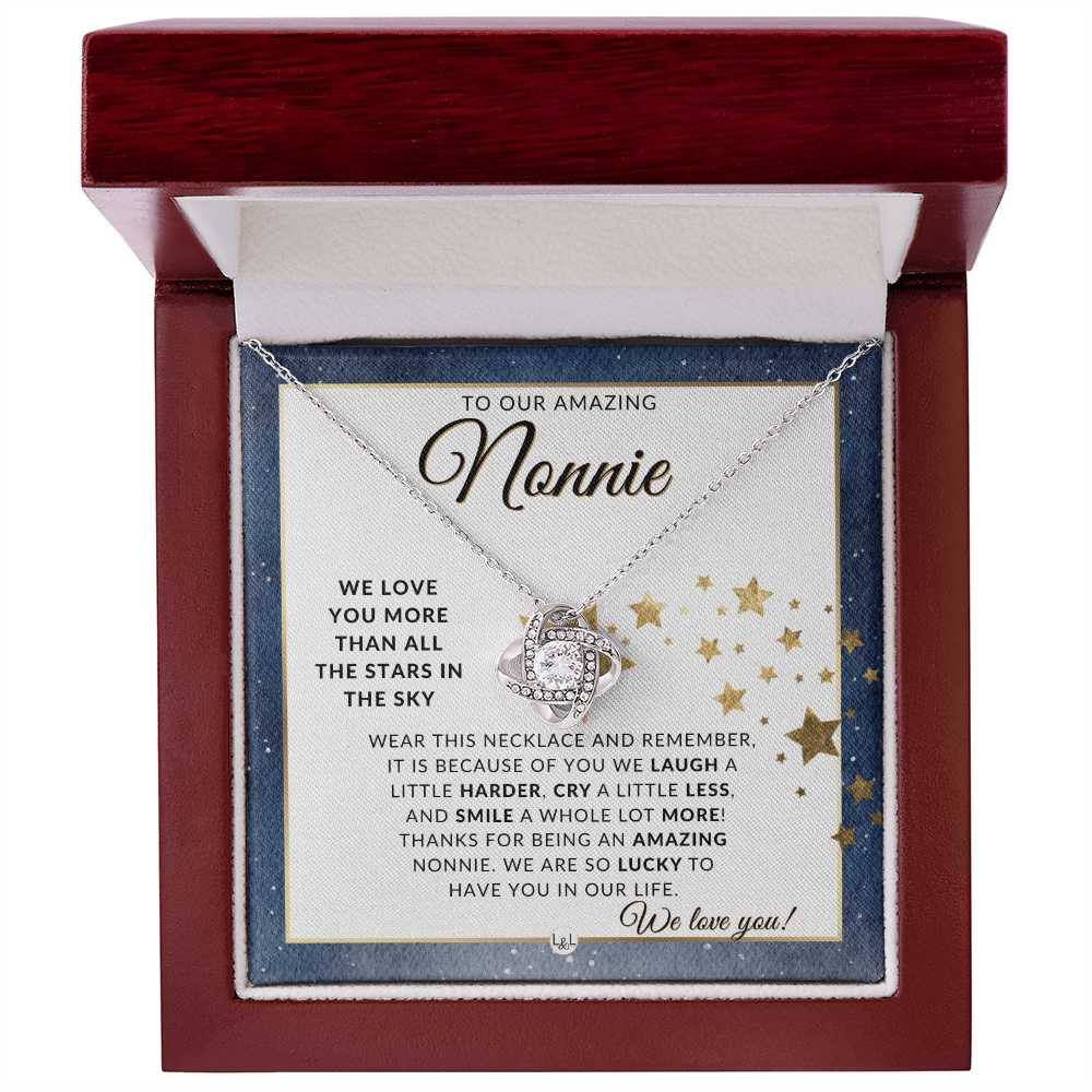 Our Nonnie Gift - Meaningful Necklace - Great For Mother's Day, Christmas, Her Birthday, Or As An Encouragement Gift