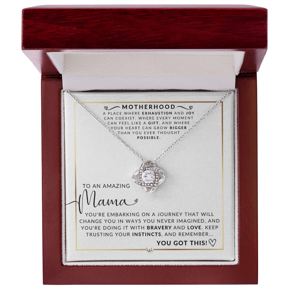 Amazing Mama - Beautiful Pendant Necklace To Celebrate Mom - Great Birthday, Mother's Day or Christmas Gift Idea For Her - Liliana and Liam