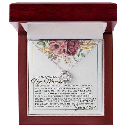 New Momma - Beautiful Pendant Necklace To Celebrate Mom - Great Birthday, Mother's Day or Christmas Gift Idea For Her - Liliana and Liam