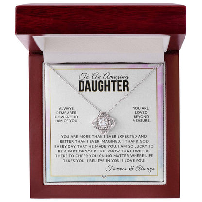 Daughter Gift - I Thank God - Meaningful Gift For Her Birthday, Christmas or For Graduation - Liliana and Liam