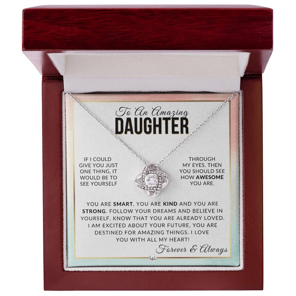 Daughter Gift - With All My Heart - Meaningful Gift For Her Birthday, Christmas or For Graduation - Liliana and Liam