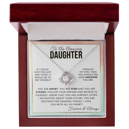 Daughter Gift - With All My Heart - Meaningful Gift For Her Birthday, Christmas or For Graduation - Liliana and Liam