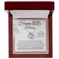 80th Birthday - Elegant Knot Pendent Necklace - Birthday Gift For Her