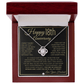 18th Anniversary For Wife - Elegant Knot Pendent Necklace - Liliana and Liam