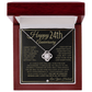 24th Anniversary Gift For Wife - Elegant Knot Pendent Necklace - Liliana and Liam