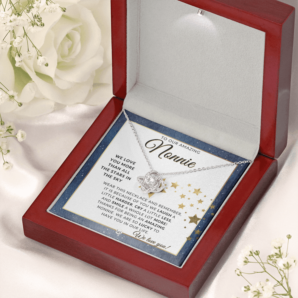 Our Nonnie Gift - Meaningful Necklace - Great For Mother's Day, Christmas, Her Birthday, Or As An Encouragement Gift