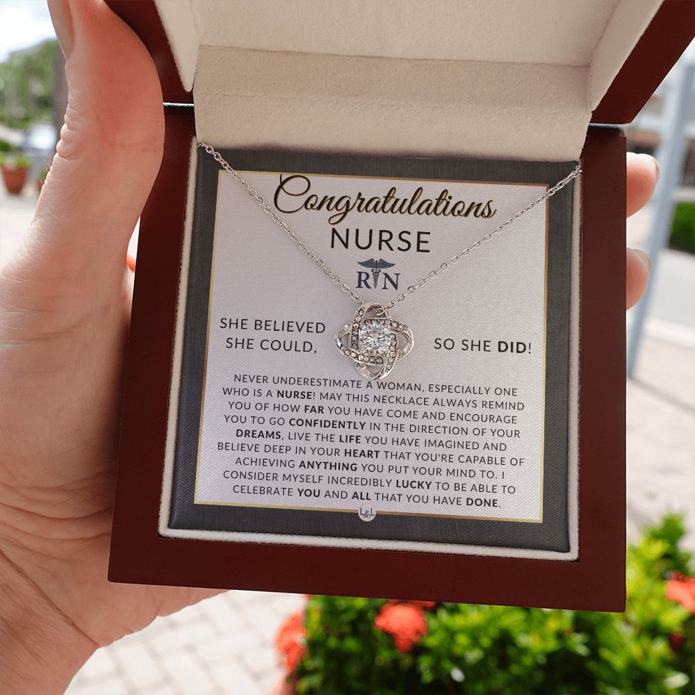 Nurse Graduation Gift for Her, Nursing School, Pinning Ceremony Gift - Meaningful Milestone Necklace - 2024 Graduation Gift For Her