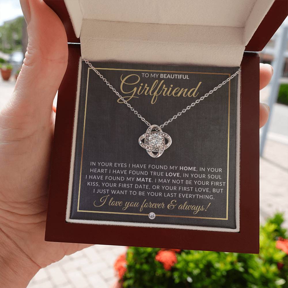 Unique Gift For Girlfriend - Pendant Necklace - Sentimental and Romantic Christmas Gift, Valentine's Day, Birthday or Anniversary Present