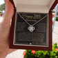 28th Anniversary Gift For Wife - Beautiful Women's Pendant Necklace + Heartfelt Anniversary Message - Liliana and Liam