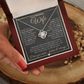 To My Beautiful Wife - Pendant Necklace - Sentimental and Romantic Christmas Gift, Valentine's Day, Birthday, Anniversary