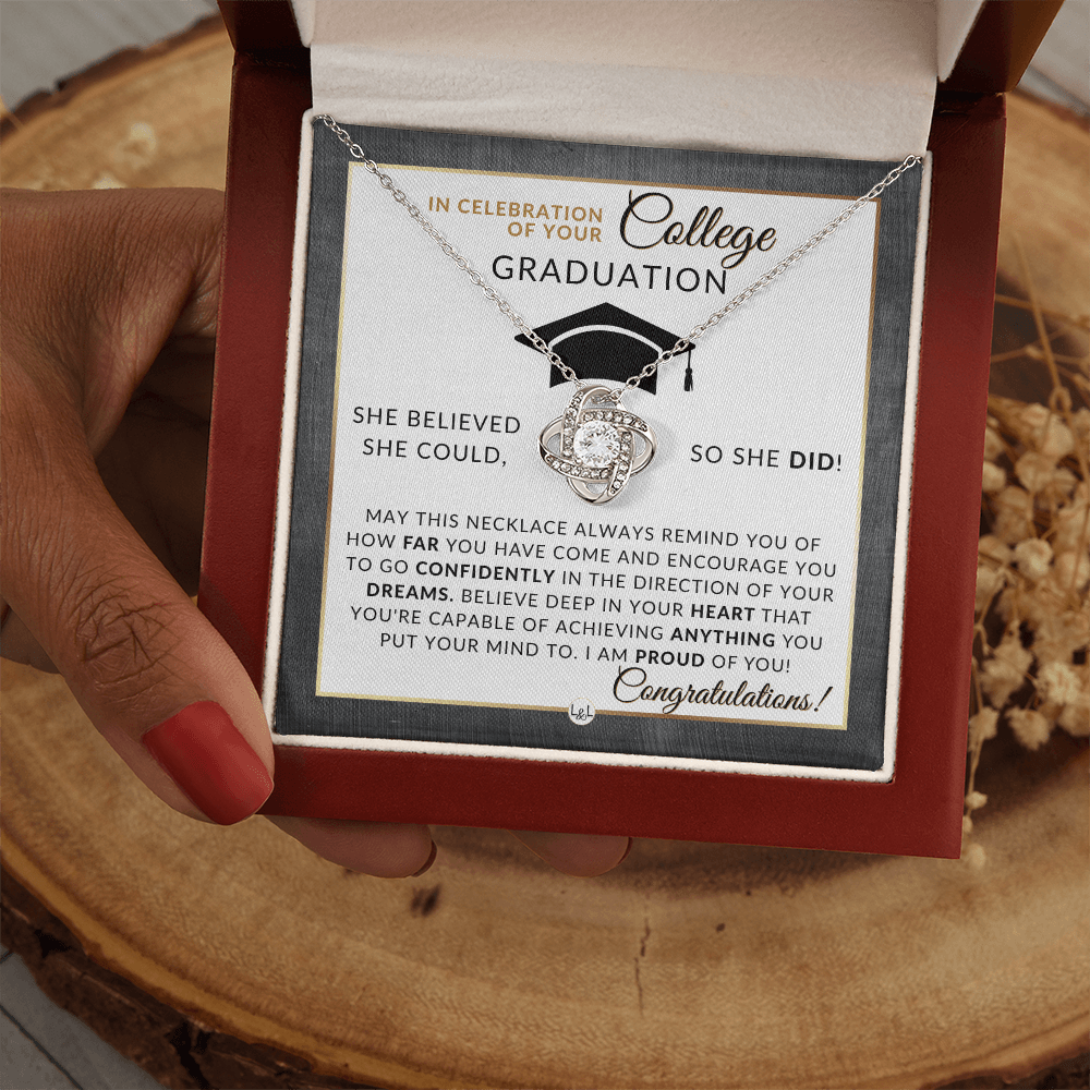 College Graduation Gift For Her - Meaningful Milestone Necklace - Graduation Gift For Her