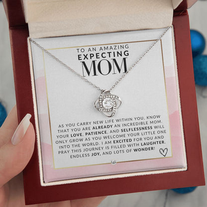 Expecting Mom Gift - Beautiful Pendant Necklace To Celebrate Mom - Great Birthday, Mother's Day or Christmas Gift Idea For Her