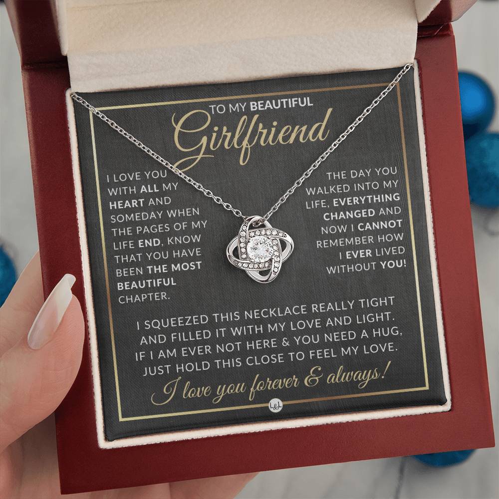 Best Gift For Girlfriend - Pendant Necklace - Sentimental and Romantic Christmas Gift, Valentine's Day, Birthday or Anniversary Present