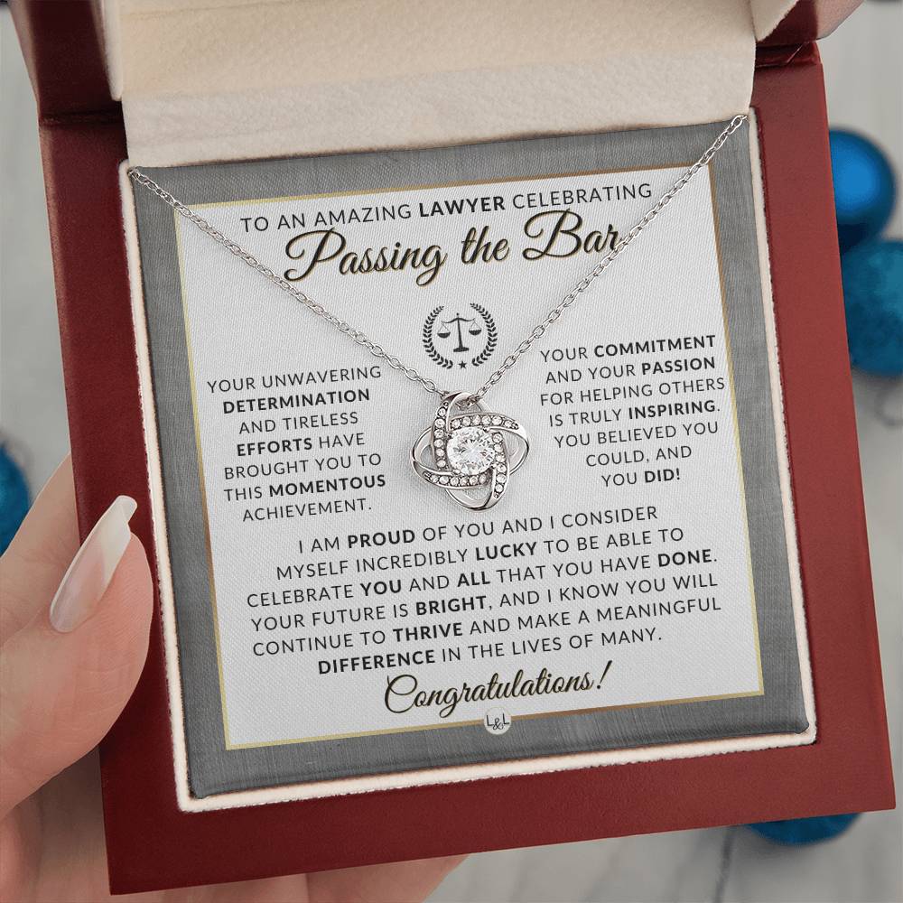 Passing The Bar - Congratulations Gift For New Lawyer, Lawyer Graduation - Law School Graduation Gift Idea For Her - Liliana and Liam