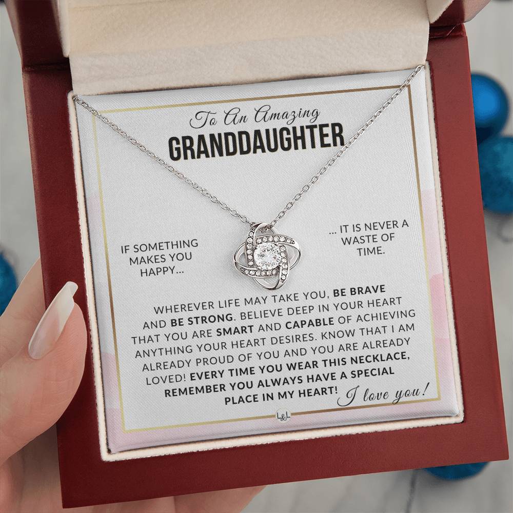 Granddaughter Gift - Be Brave, Be Strong Meaningful Granddaughter Gift For Her Birthday, Christmas or For Graduation