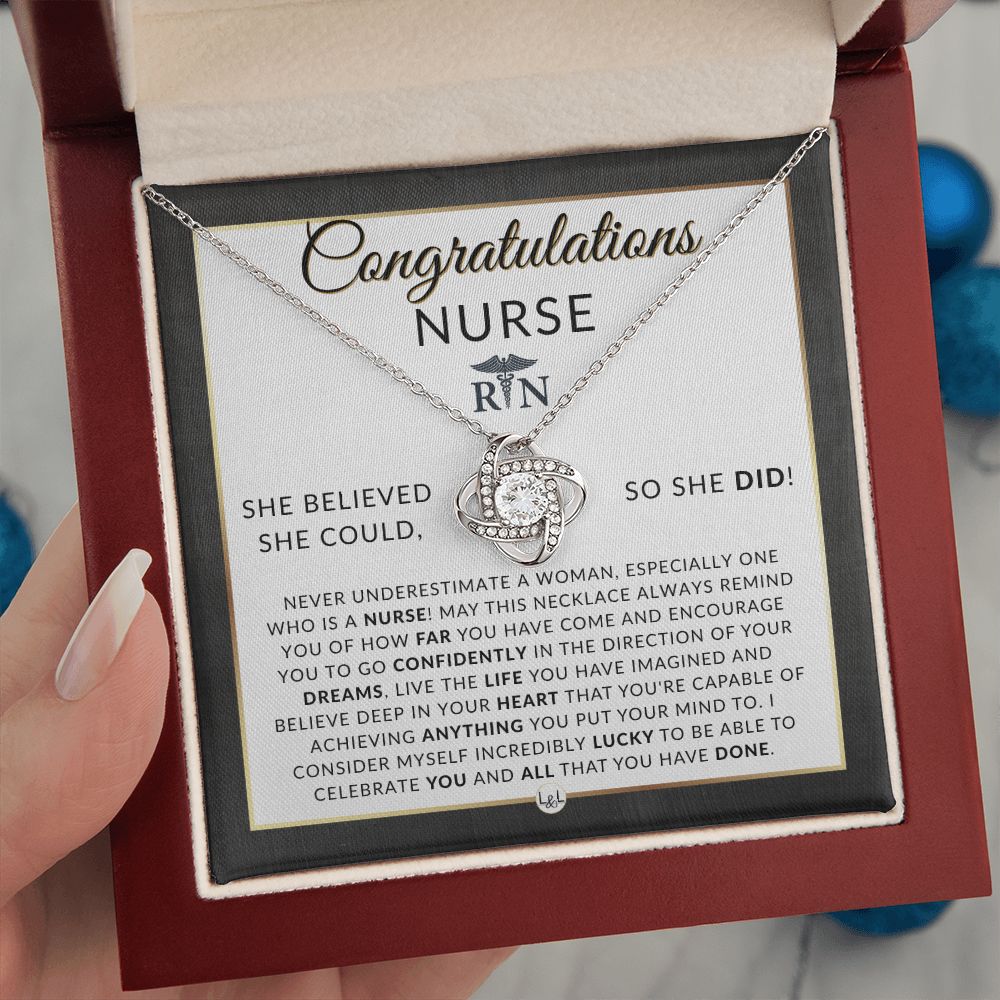 Nurse Graduation Gift for Her, Nursing School, Pinning Ceremony Gift - Meaningful Milestone Necklace - 2024 Graduation Gift For Her