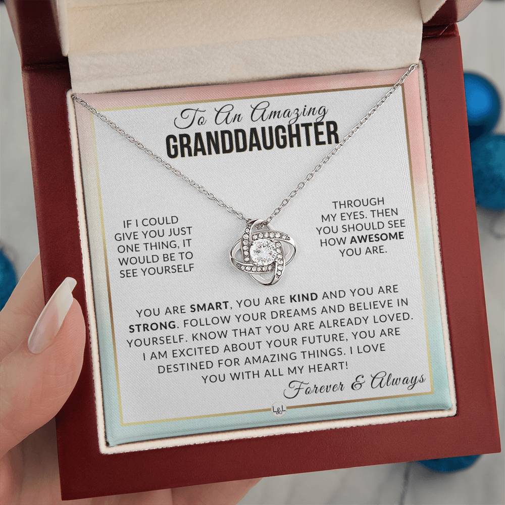 Granddaughter Gift - With All My Heart - Meaningful Granddaughter Gift For Her Birthday, Christmas or For Graduation