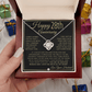 28th Anniversary Gift For Wife - Beautiful Women's Pendant Necklace + Heartfelt Anniversary Message - Liliana and Liam
