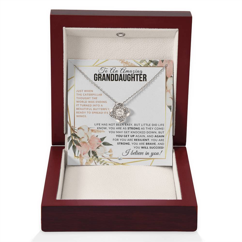 Granddaughter Gift - Spread Your Wings - Meaningful Granddaughter Gift For Her Birthday, Christmas or For Graduation