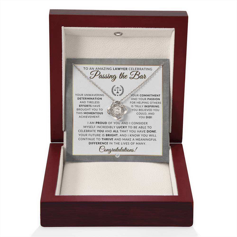 Passing The Bar - Congratulations Gift For New Lawyer, Lawyer Graduation - Law School Graduation Gift Idea For Her - Liliana and Liam