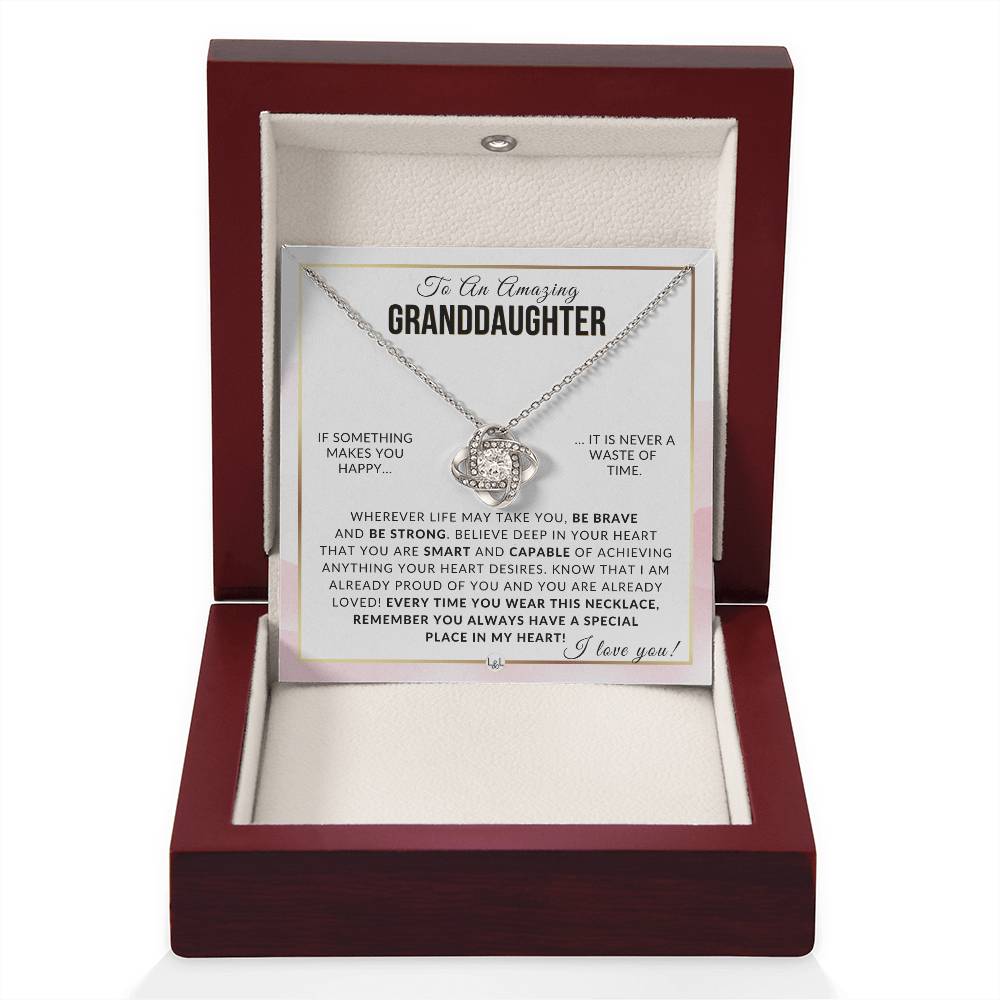 Granddaughter Gift - Be Brave, Be Strong Meaningful Granddaughter Gift For Her Birthday, Christmas or For Graduation