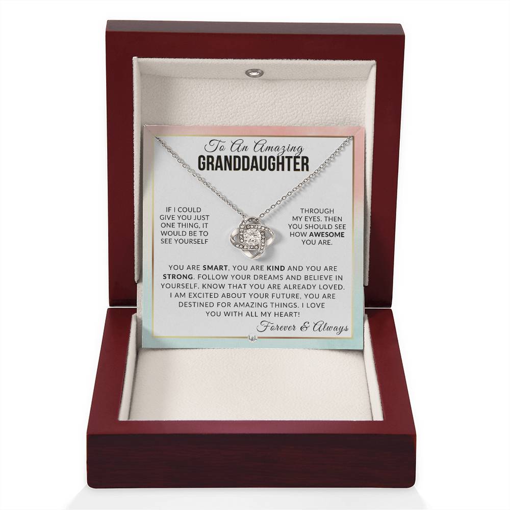 Granddaughter Gift - With All My Heart - Meaningful Granddaughter Gift For Her Birthday, Christmas or For Graduation