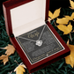 To My Beautiful Wife - Pendant Necklace - Sentimental and Romantic Christmas Gift, Valentine's Day, Birthday, Anniversary