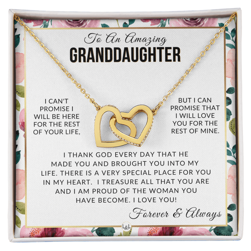 Granddaughter Gift - I Love You - Meaningful Granddaughter Gift For Her - Liliana and Liam