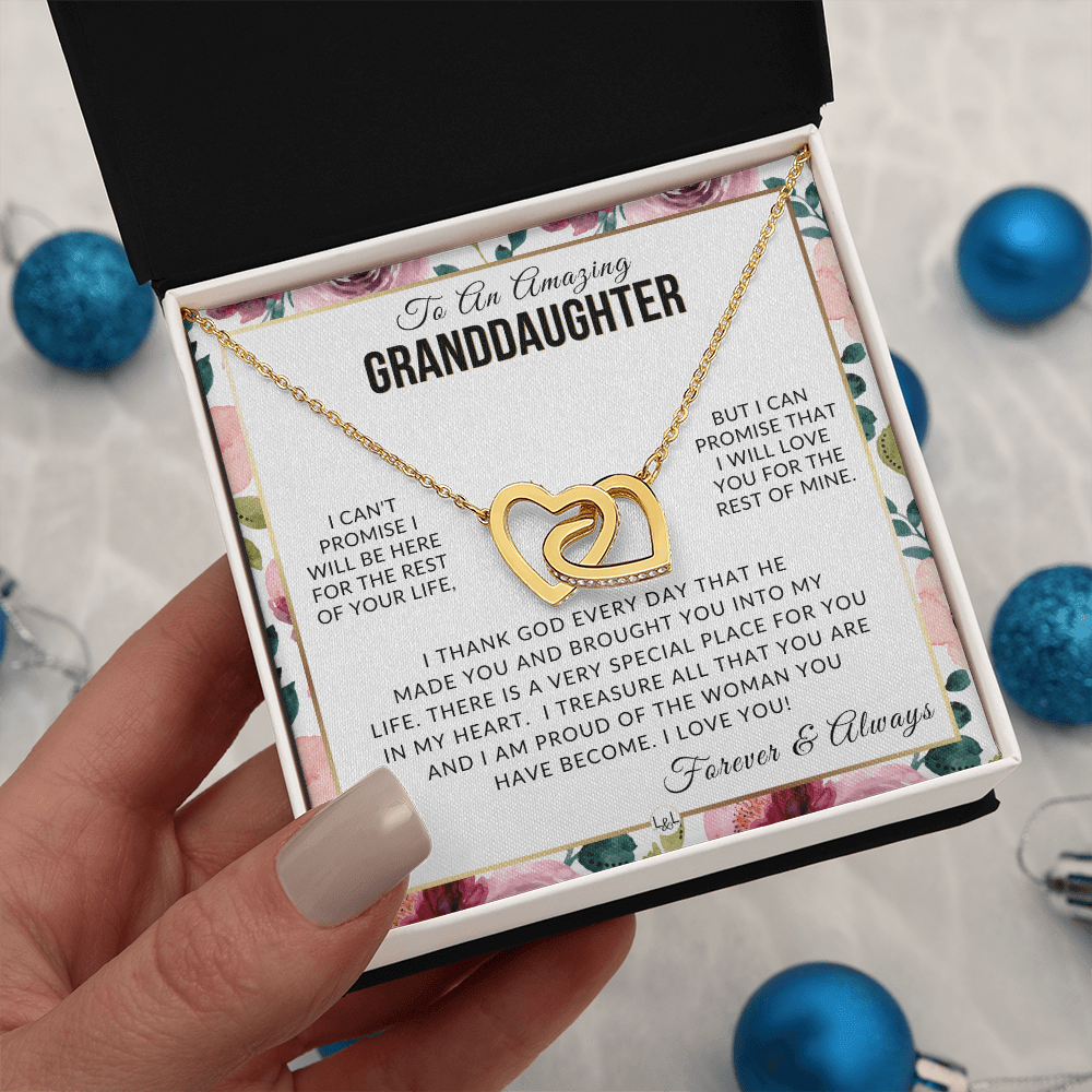 Granddaughter Gift - I Love You - Meaningful Granddaughter Gift For Her - Liliana and Liam
