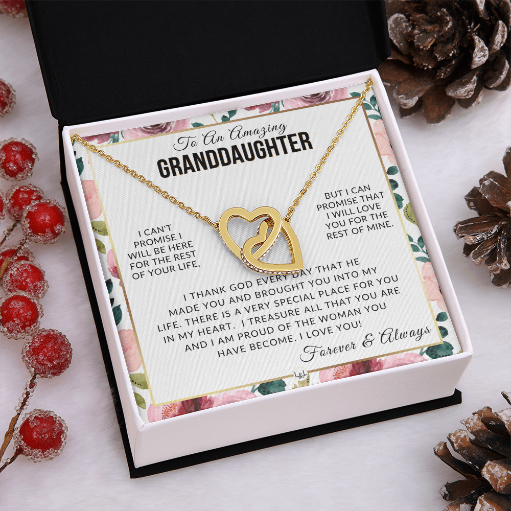 Granddaughter Gift - I Love You - Meaningful Granddaughter Gift For Her - Liliana and Liam