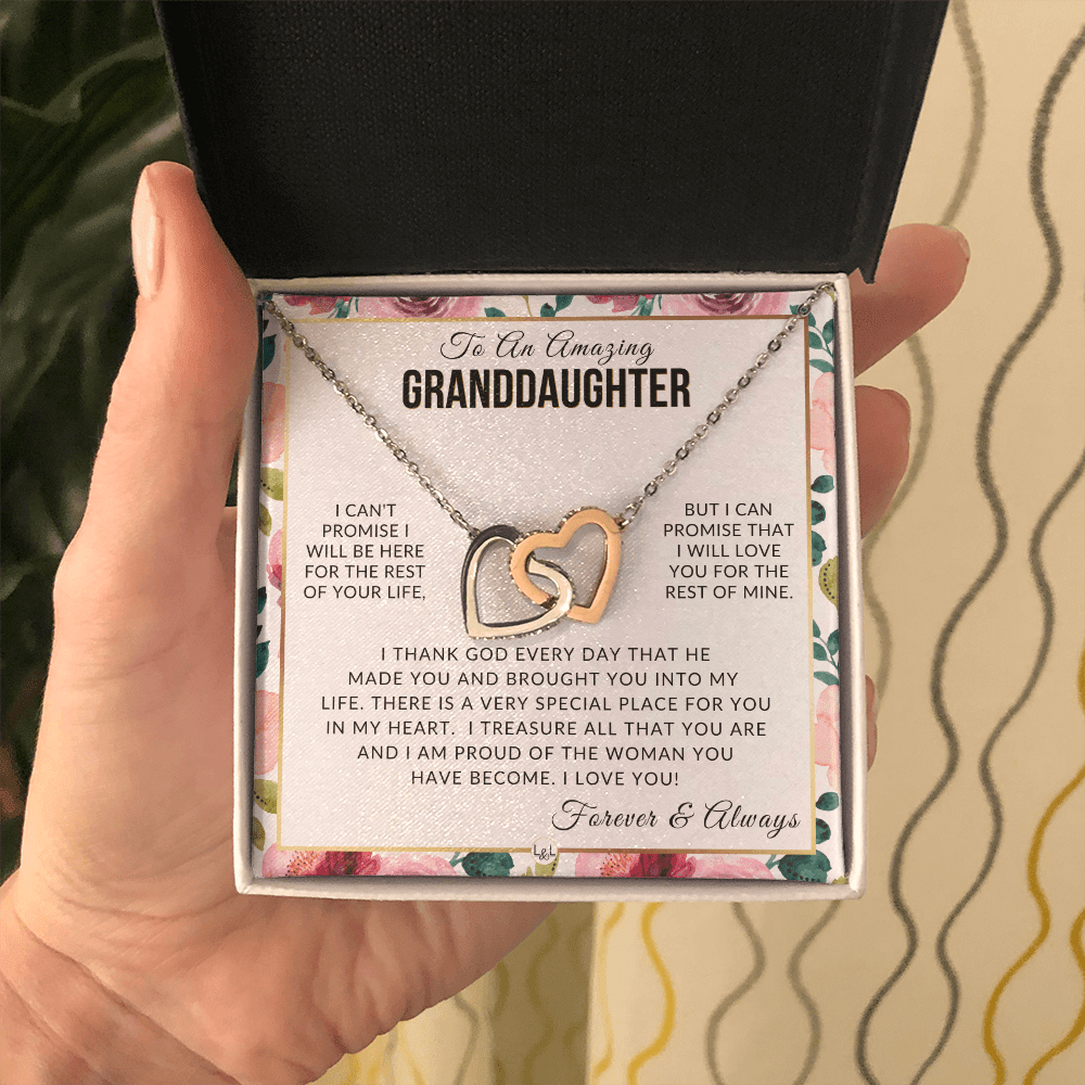 Granddaughter Gift - I Love You - Meaningful Granddaughter Gift For Her - Liliana and Liam