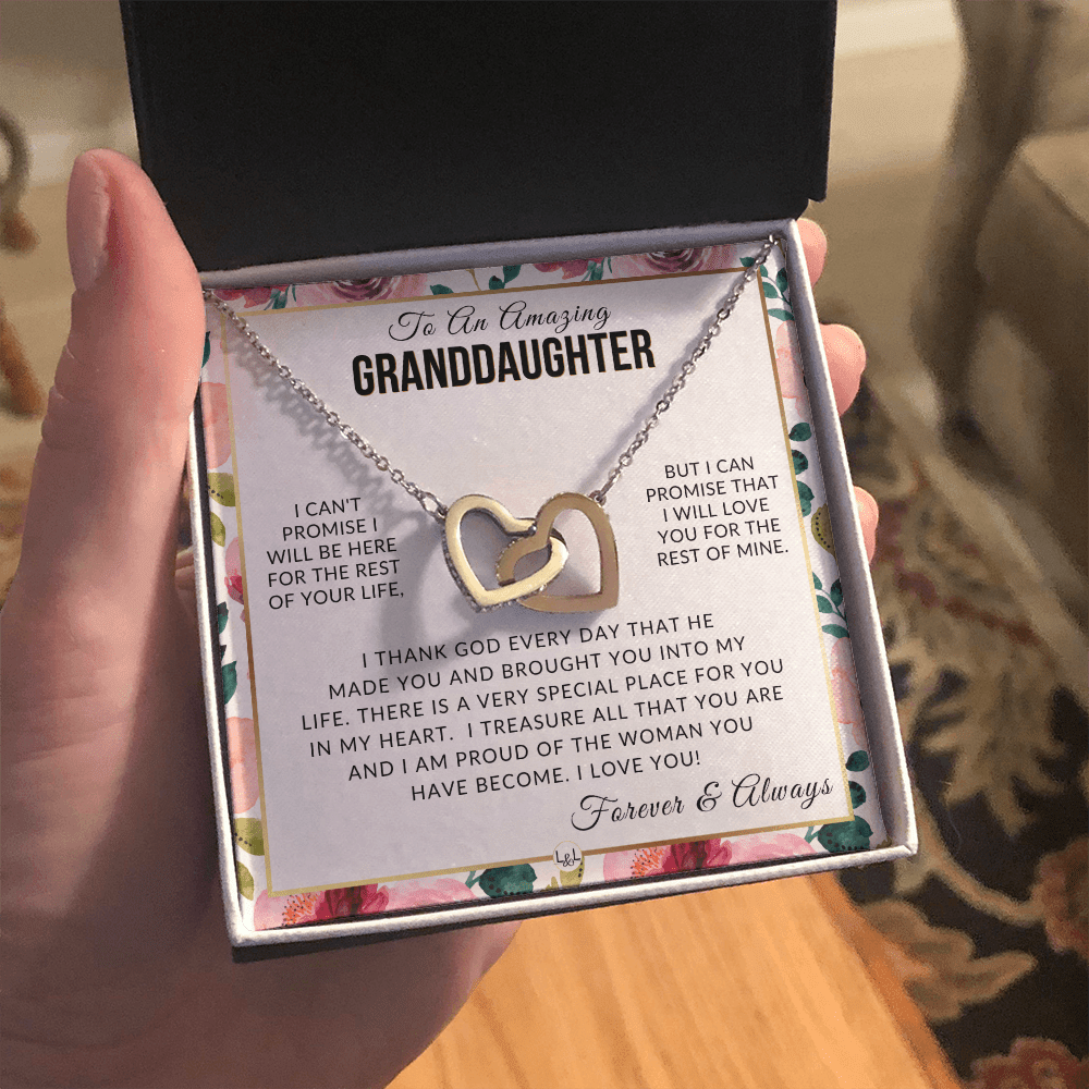 Granddaughter Gift - I Love You - Meaningful Granddaughter Gift For Her - Liliana and Liam