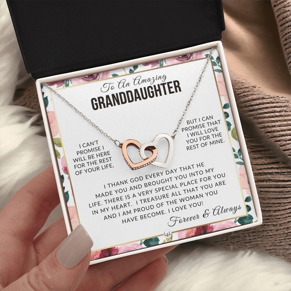 Granddaughter Gift - I Love You - Meaningful Granddaughter Gift For Her - Liliana and Liam