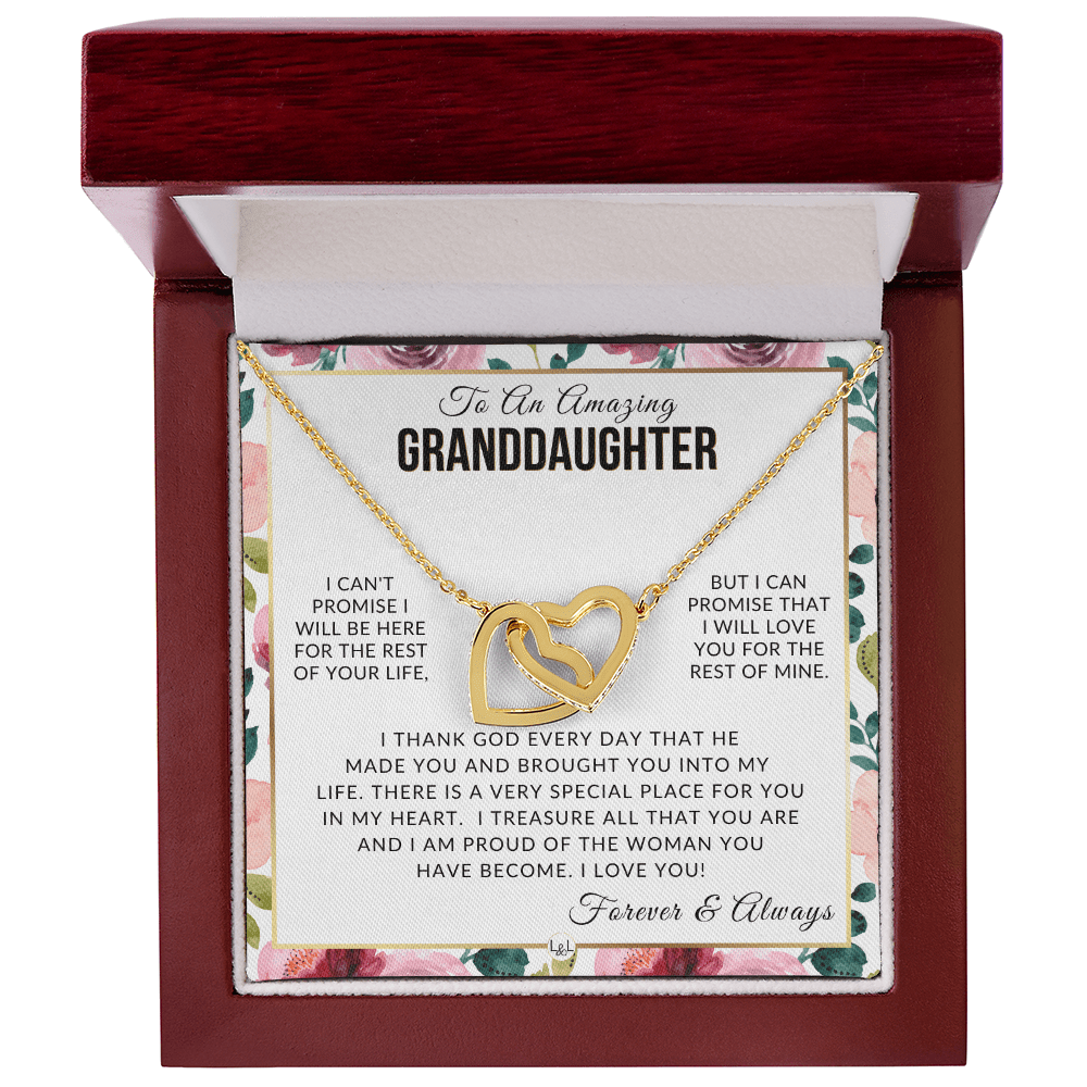 Granddaughter Gift - I Love You - Meaningful Granddaughter Gift For Her - Liliana and Liam