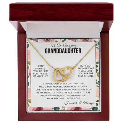 Granddaughter Gift - I Love You - Meaningful Granddaughter Gift For Her - Liliana and Liam