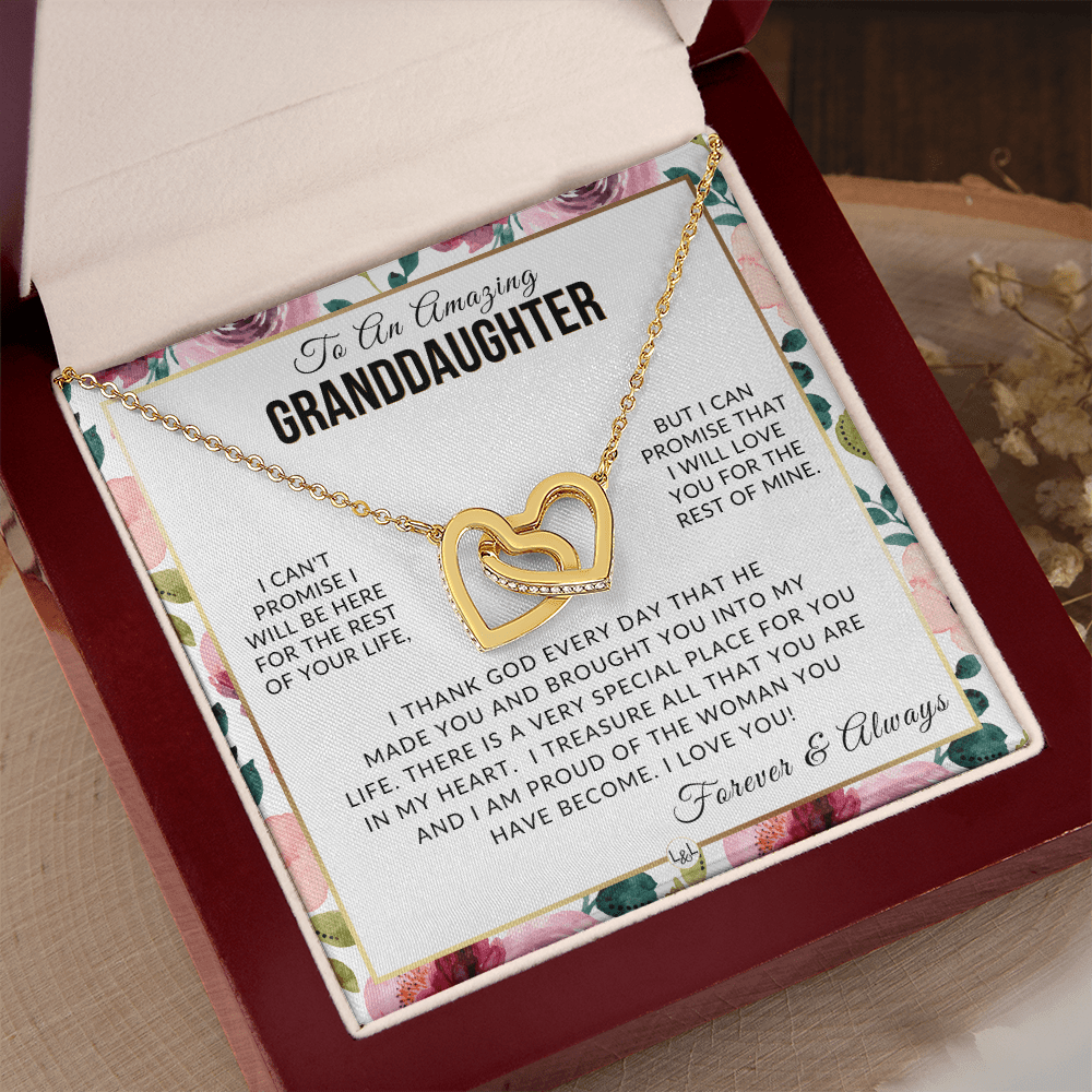 Granddaughter Gift - I Love You - Meaningful Granddaughter Gift For Her - Liliana and Liam