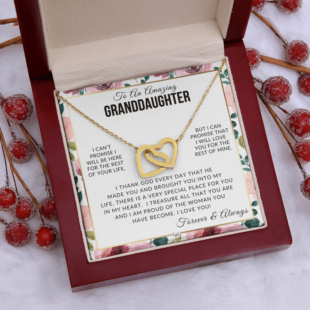 Granddaughter Gift - I Love You - Meaningful Granddaughter Gift For Her - Liliana and Liam