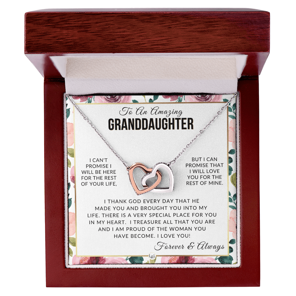 Granddaughter Gift - I Love You - Meaningful Granddaughter Gift For Her - Liliana and Liam