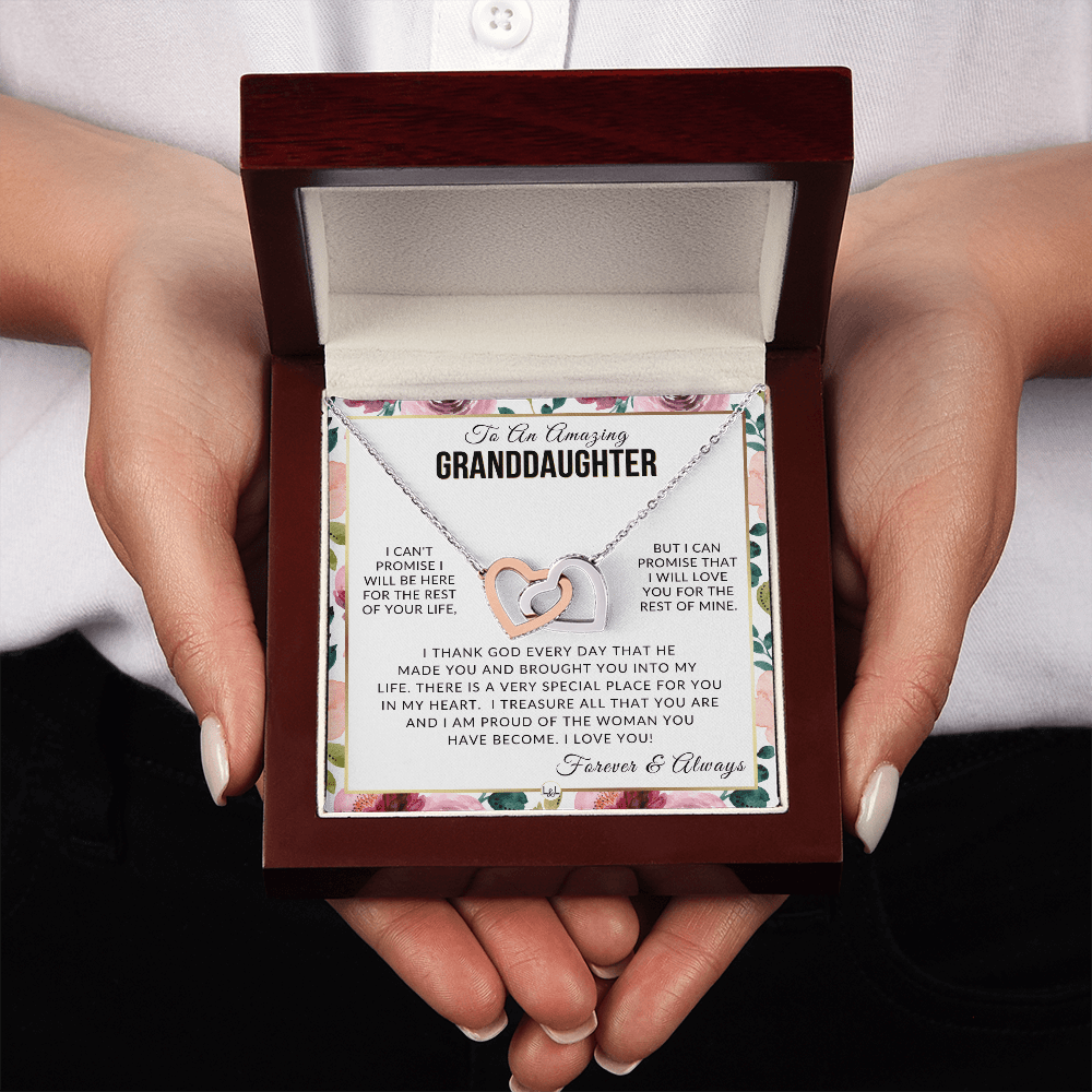 Granddaughter Gift - I Love You - Meaningful Granddaughter Gift For Her - Liliana and Liam