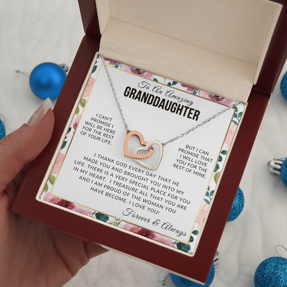 Granddaughter Gift - I Love You - Meaningful Granddaughter Gift For Her - Liliana and Liam