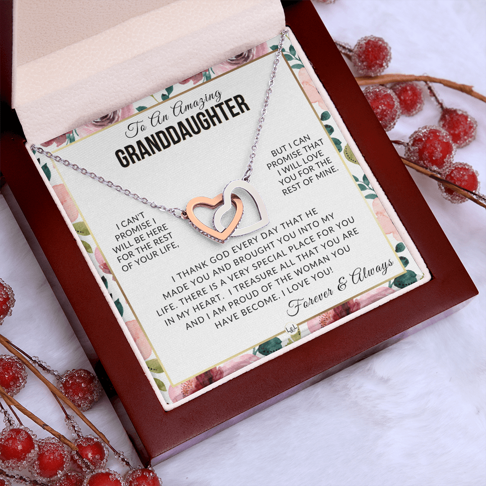 Granddaughter Gift - I Love You - Meaningful Granddaughter Gift For Her - Liliana and Liam