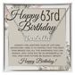 Happy 63rd Birthday - Custom Name Necklace - Gift for Her - Liliana and Liam